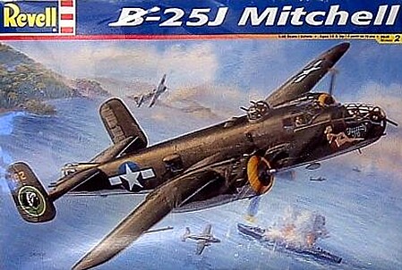 model airplane,model planes,B25J Mitchell Bomber -- Plastic Model Airplane Kit -- 1/48 Scale -- #855512
