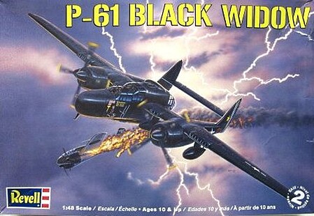 model planes,model airplane,P-61 Black Widow -- Plastic Model Airplane Kit -- 1/48 Scale -- #857546
